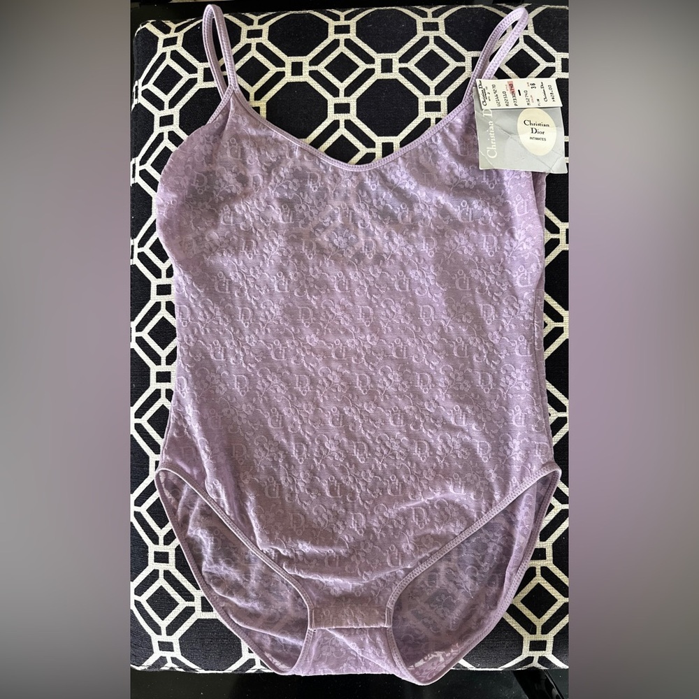 NWT DIOR Vintage โ D I O Rโ All Over Lace Bodysuit - Picture 6 of 13